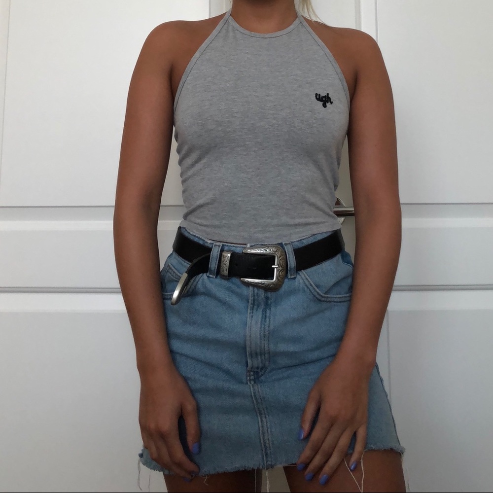 ‘ugh’ halter top